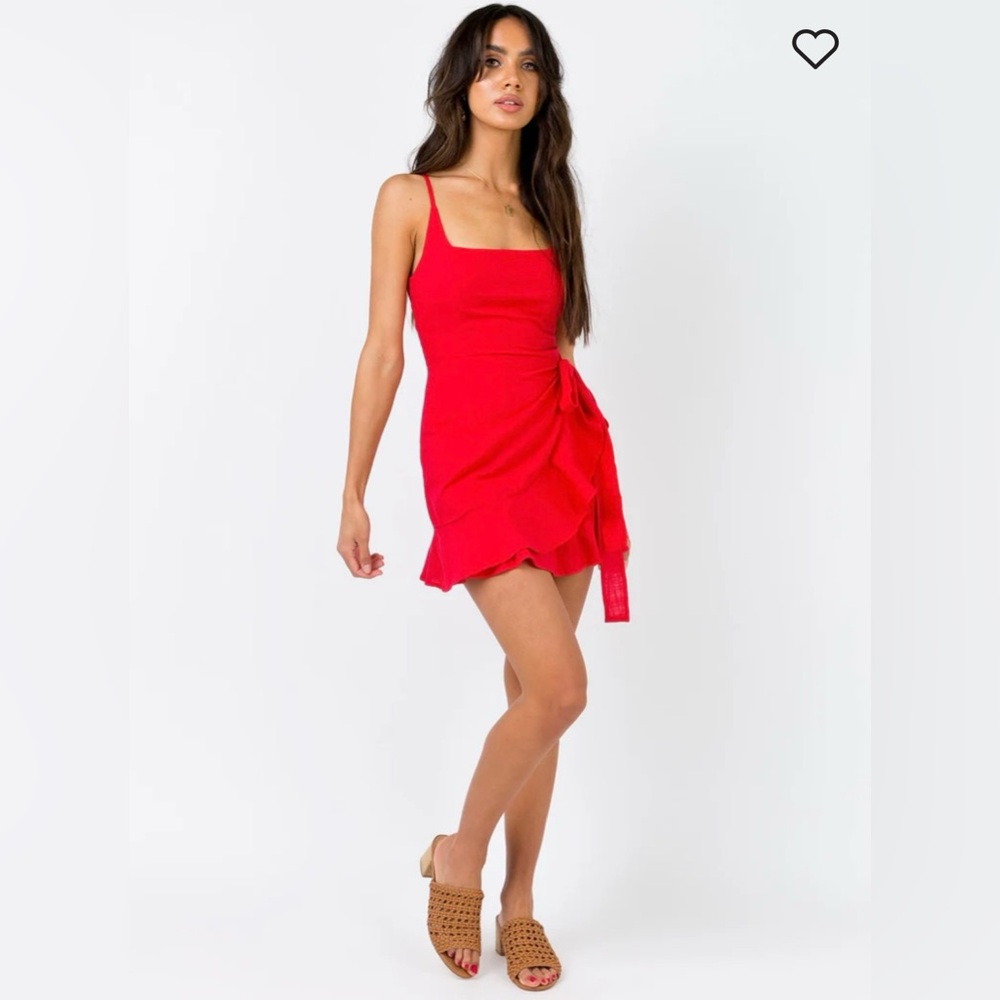 Princess Polly Love Lane Red Mini Dress - Picture 2 of 10